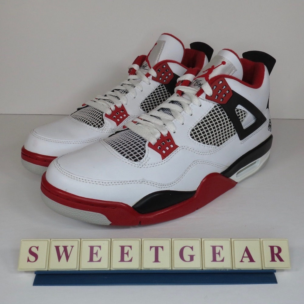 JORDAN 4 RETRO FIRE RED 'MARS BLACKMON' - Picture 6 of 16